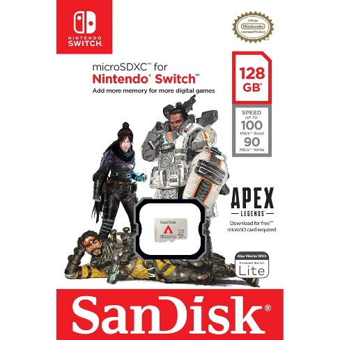 Sandisk Apex Legends For Nintendo Switch 128gb Microsd Uhs-i Card