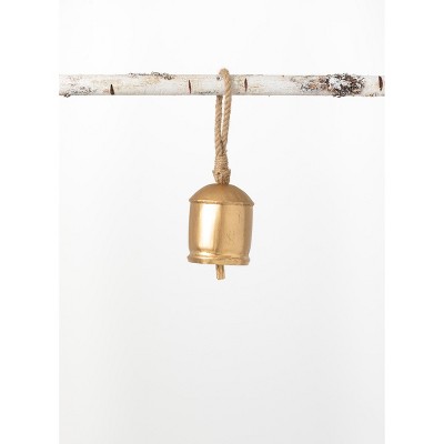 Sullivans Metal Bell Ornament 4"H Gold