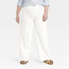 Women's High-Rise Sailor Wide Leg Ankle Jeans - Universal Thread™ White 4 - 4 of 4