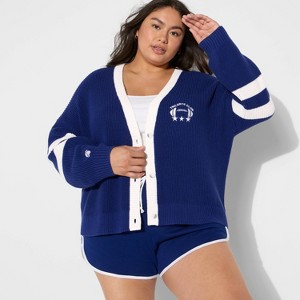 Women's Game Day V-Neck Button-Front Cardigan - Wild Fable™ - 1 of 3