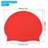 Unique Bargains Silicone Waterproof Non-Slip Adult Swimming Caps 2 Pcs - 2 of 4