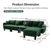 VASIP Boucle Fabric 3-Seater Sofa, Shell-Shaped Armrests & Self-Wrapped Cylindrical Legs, for Living Room & Apartment,Beige - 2 of 4