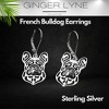 French Bulldog Dog Necklace or Earrings for Women Sterling Silver Ginger Lyne Collection - 2 of 4
