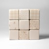 KIDKII 9 Piece Set Mini Builder Cubes Soft Foam Stackable Toddler Blocks, Beige - 3 of 4