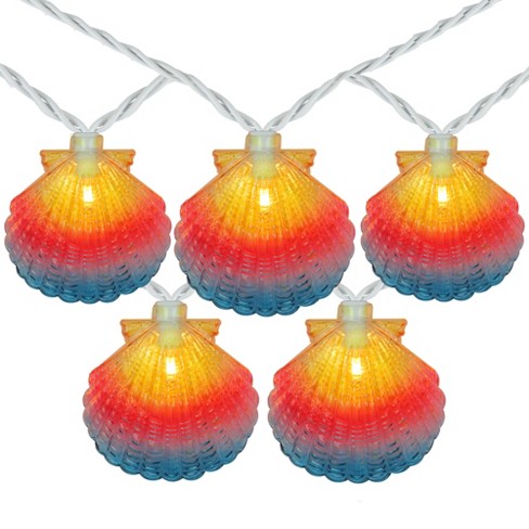 Northlight 10 Multi Colored Seashell Patio String Lights 7 25ft