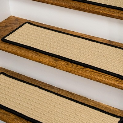 Colonial Mills Seville Stair Treads - Black 8"x28" (SET 7)