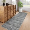 Machine Washable Rug Non Slip Non Shedding Area Rug Modern Print Braided Low Pile Foldable Indoor Carpet for Living Room Bedroom - 3 of 4