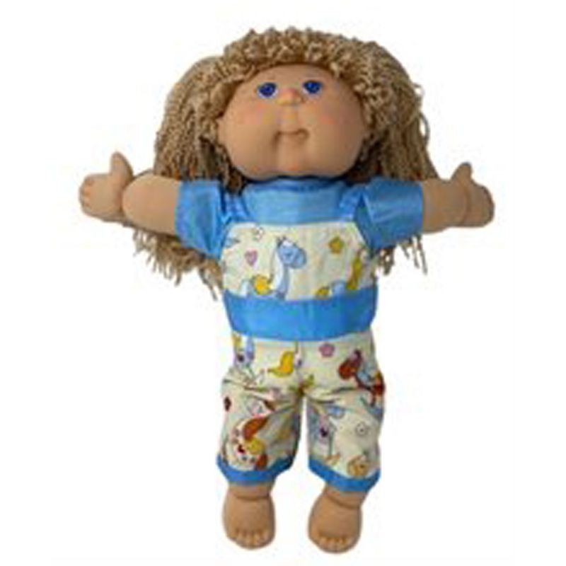 Doll Clothes Superstore Rocking Horse Print Jumpsuit Fits Cabbage Patch Boy Or Girl Dolls, 2 of 5