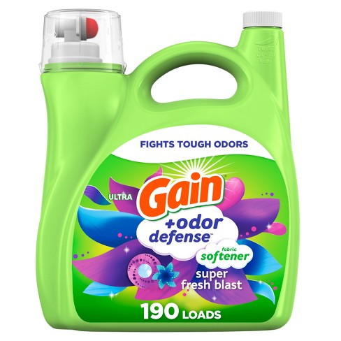 Gain Odor Defense Fabric Softener - Super Fresh Blast - 140 Fl Oz : Target
