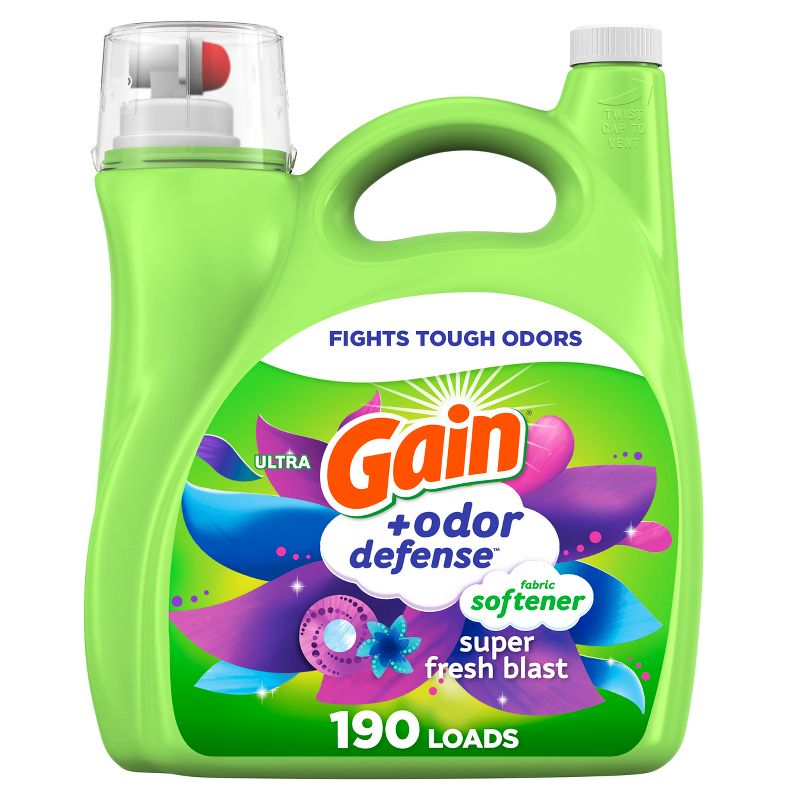 Gain Odor Defense Fabric Softener - Super Fresh Blast - 140 fl oz, 1 of 10