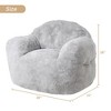 Large Bean Bag Chair for Adults, Lazy Sofa Upholstered Floor Sofa Soft Plush Chair Bean Bag Couch for Living Room Bedroom - 3 of 4