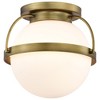Nuvo Lighting Lakeshore 1 - Light Flush Mount in  Natural Brass - 4 of 4