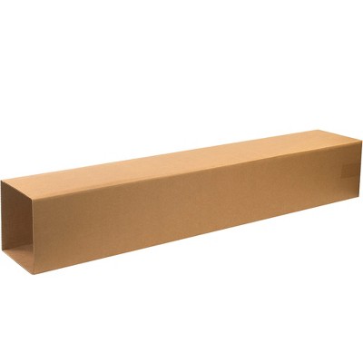 The Packaging Wholesalers Telescoping Outer Boxes 8 1/2" x 8 1/2" x 48" Kraft 20/Bundle