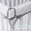 Biloban- 3 Pieces Crib Rail Cover, Crib Rail Guard, Reversible Crib Rail Cover, Teething Guard, Crib Wrap Protectors Set of 3 - 2 of 4
