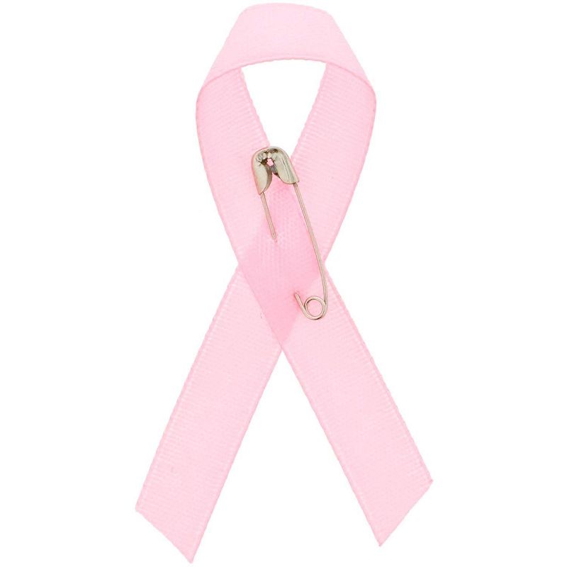 Bright Creations 250-Pack Pink Breast Cancer Awareness Ribbons Lapel Safety Pins, 4 of 6