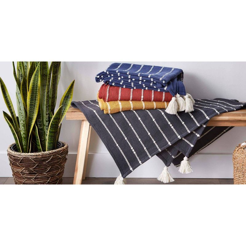 50"x60" Slub Striped Throw Blanket - Design Imports, 5 of 11