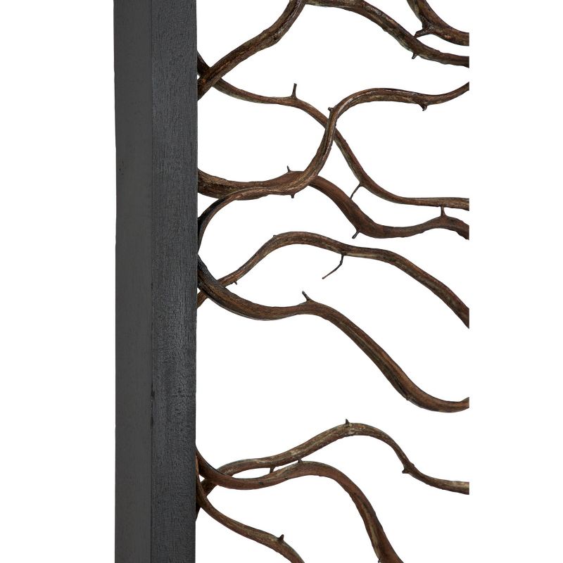 Wood Tree Branch Wall Decor with Black Frame Brown - Olivia & May, 4 of 22