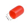 Unique Bargains Rubber Vinyl Round Tube Bolt Thread Protectors End Caps Cover Red 50 Pcs - 3 of 4
