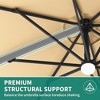 10ft Patio Umbrella Outdoor Heavy Duty Offset Hanging Umbrella 360 Degree Rotation, Easy Tilt Adjustment, Aluminum Frame, Cantilever Hanging - 4 of 4
