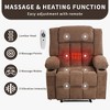 Large Power Lift Recliner Chair with Massage and Heat for Elderly People, 3 Positions, 2 Side Pockets and Cup Holders, and USB Ports - 3 of 4