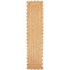 Unique Loom Scallop Braided Jute Collection Area Rug - Solid - 2 of 4