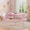 Folding Children's Table and Chair Set, 1 Table + 2 Chairs, Colorful - 2 of 4