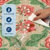 Rug Non-Slip Washable Low Pile Vintage Carpet Stain-Resistant Botanical Floor Mat for Entryway, Laundry Room Bathroom - 4 of 4