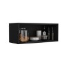 GlasFlength Kitchen Storage Kitchen Wall Cabinet Open Shelves Cabinet Rectangular Storage Cupboard for Kitchen, Black, 12.5"*30"*12" - 3 of 4