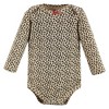 Hudson Baby Infant Girl Cotton Long-Sleeve Bodysuits, Buffalo Plaid Leopard - 3 of 4