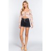 Slickblue Long Sleeve Woven Top for Women, Sweetheart Neck with Tie Detail, Casual to Dressy, Black/Pearl/Rust, S-L - 3 of 4