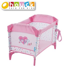 Love Heart Doll Play Yard Baby Doll Accessory Folds for Easy Storage and Travel - 1 of 4