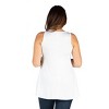 24seven Comfort Apparel Plus Size Sleeveless Tunic Tank Top - 3 of 3