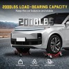 Car Dolly Set of 4, 8000 LBS Capacity Wheel Dolly, Heavy Duty Vehicle Dolly for Moving Car with 3 Inch Steel Wheels, Bolts Resist Tire Wear - 3 of 4
