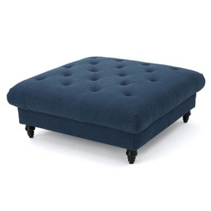 NicBex Modern 40.5" Square Ottomans Wood Footstools with Button Tufted Top for Bedroom and Living Room - 1 of 4