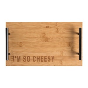 Totalee Gift I’m So Cheesy Cheese Board Bamboo brown - 1 of 3