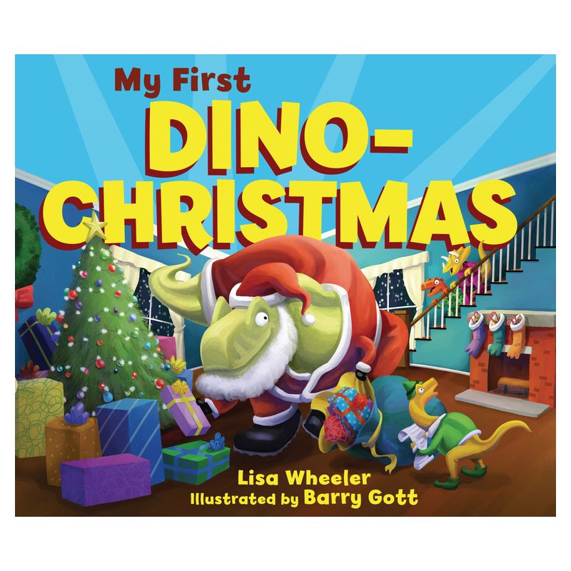 My First Dino-Christmas - (Dino Board Books) by  Lisa Wheeler (Board Book), 1 of 2