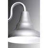Progress Lighting District 1-Light Outdoor Wall Lantern, Metallic Gray, Metal Shade - 3 of 4