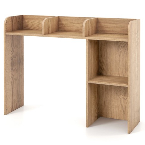 Open-Back Bookshelf with Drawer for Study-Natural | Costway