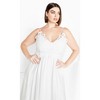 Women's Plus Size Martina Maxi Dress - ivory | CITY CHIC - 2 of 4
