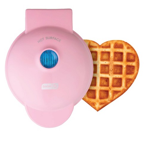 Dash Pink Heart Mini Waffle Maker