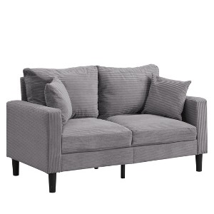Dexmalle Orange Comfy High Resilience Loveseat Sofa - 1 of 4