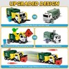 SYNCFUN 16" Large Garbage Truck Toys for Boys, Realistic Trash Truck Toy Garbage Sorting Cards for Preschoolers, Toy Truck Gift for Boy - image 3 of 4