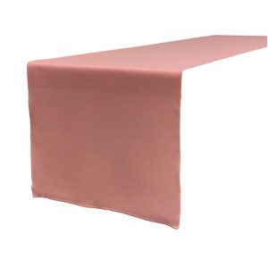 Slickblue 14"x108" Linen-Look Table Runner – Polyester Poplin, Wrinkle-Resistant, Serged Edge Finish, 41 Color Options - 1 of 3