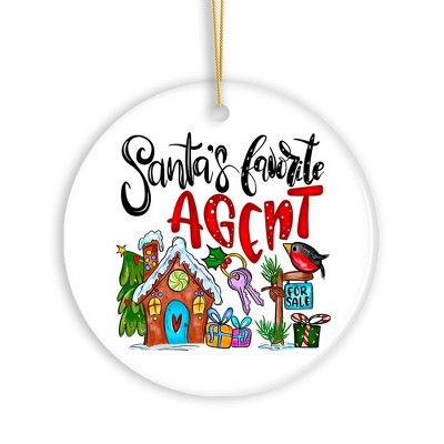 Santa’s Favorite Real Estate Agent, Appreciation Gift for Realtor and Sales Closing| OrnamentallyYou