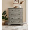 Okak Vintage Design 7-Drawer Bedroom Dresser,Storage Cabinet of Drawer with Natural Texture for Bedroom, Living Room, Hallway - 2 of 4