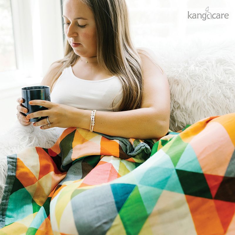 Kanga Care Serene Premium Viscose of Bamboo Muslin Reversible Double Layer Reversible Blanket, 3 of 5