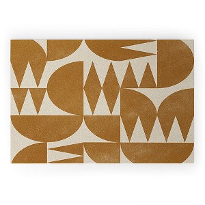 Alisa Galitsyna Woodblock Pattern Welcome Mat - Society6 - 1 of 4