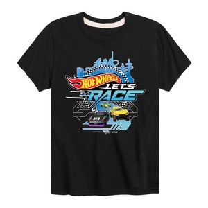 Boys' - Hot Wheels - Let's Race Logo Short Sleeve Graphic T-Shirt - 1 of 4