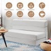 3-in-1 Convertible Folding Sleeper Chair Sofa Bed Lazy Couch with Pillow Fabric for Living Room - 3 of 4