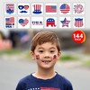 ArtCreativity American USA Patriotic Themed Temporary Tattoos (Pack of 144) - 2 of 4